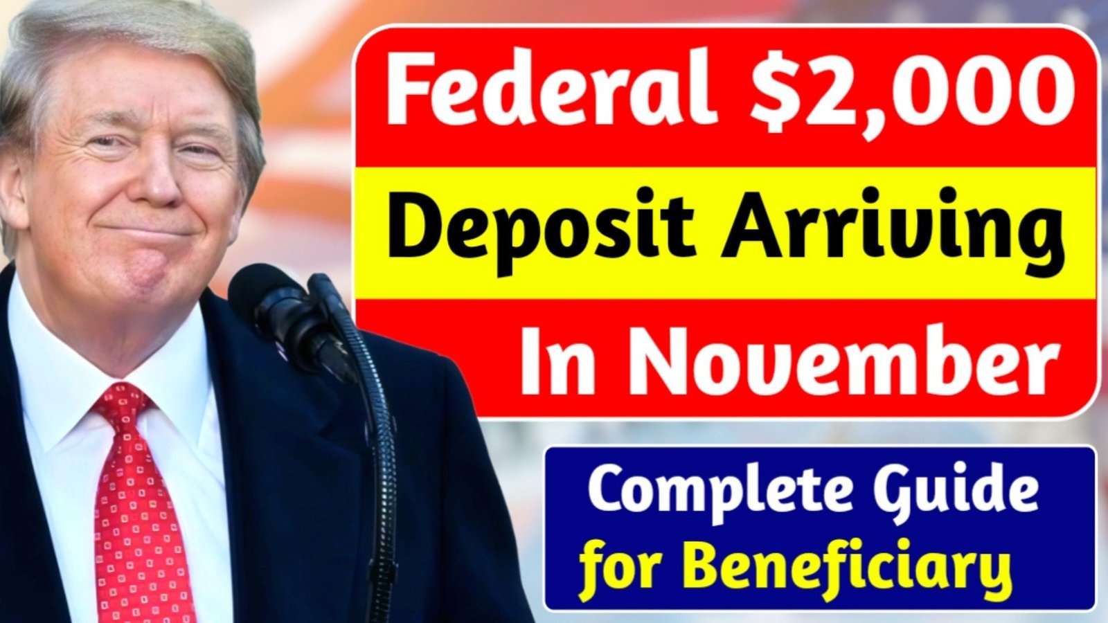 Federal $2000 Deposit in November 2025: Complete Guide for SSI, SSDI, VA & Seniors